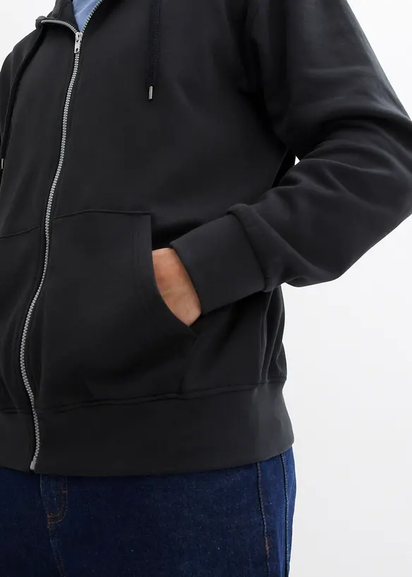 Hettejakke i &oslash;kologisk bomull, Loose Fit, bonprix