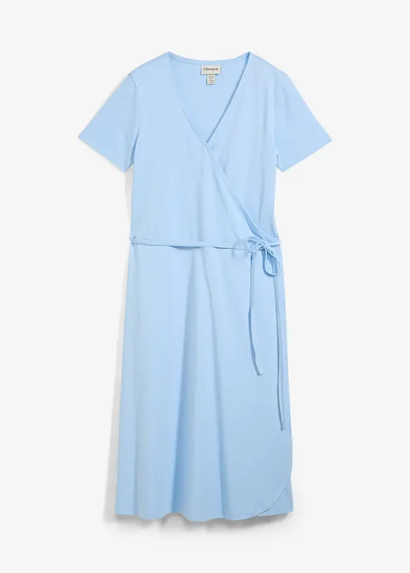 Jerseykjole i omslagsstil, bonprix