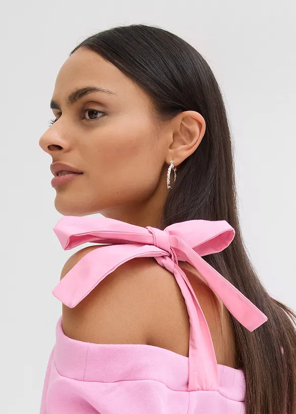 One shoulder-sweatshirt i vid modell, bonprix
