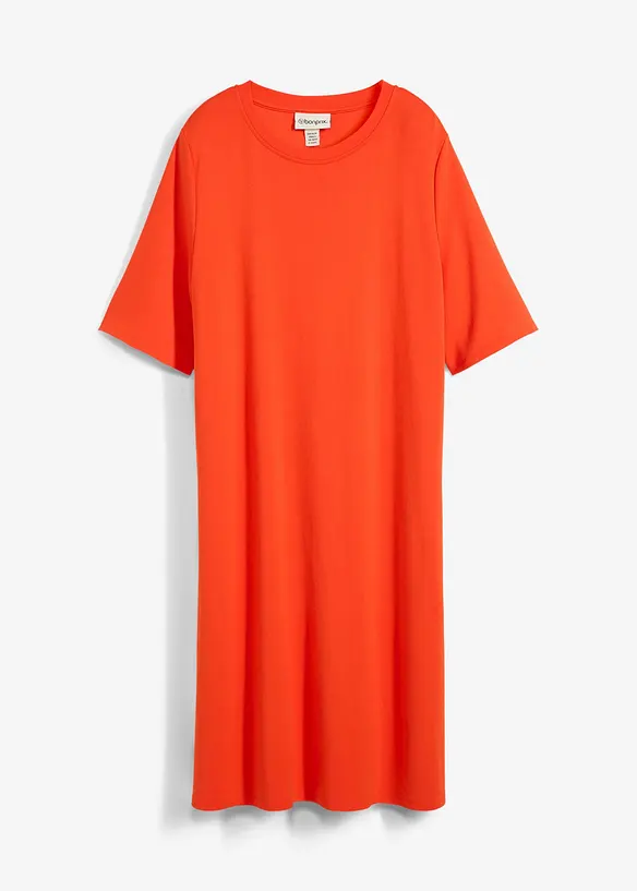 Trikotkjole i A-modell og viskosemiks, bonprix