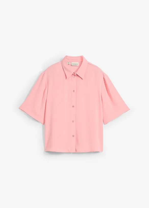 Boxy bluse i lett kreppet materiale, bonprix