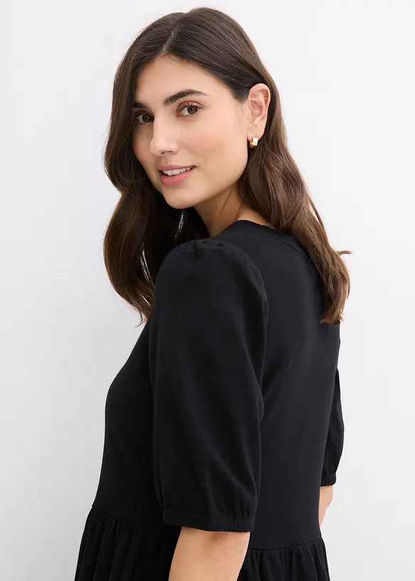 Trikotkjole i ren bomull, bonprix