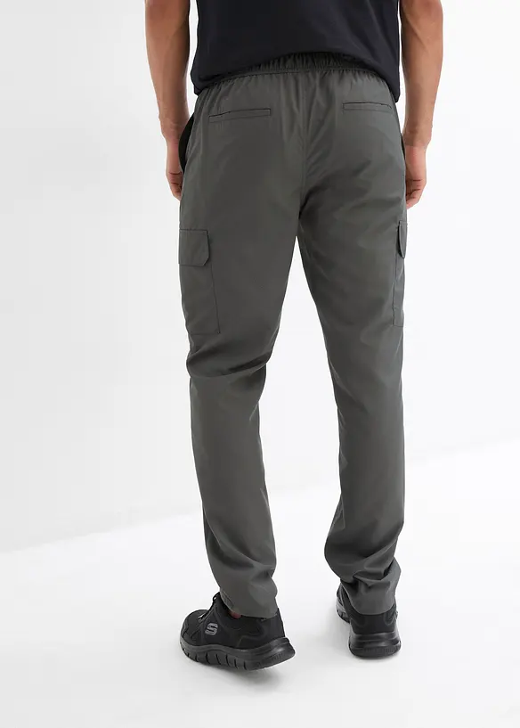 Ultralett, pull on-bukse med cargolommer og bionic-finish, vannavvisende, bonprix