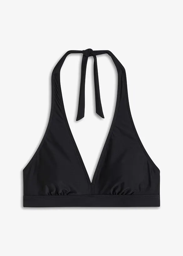 Halterneck-bikinitopp med V-hals, bonprix