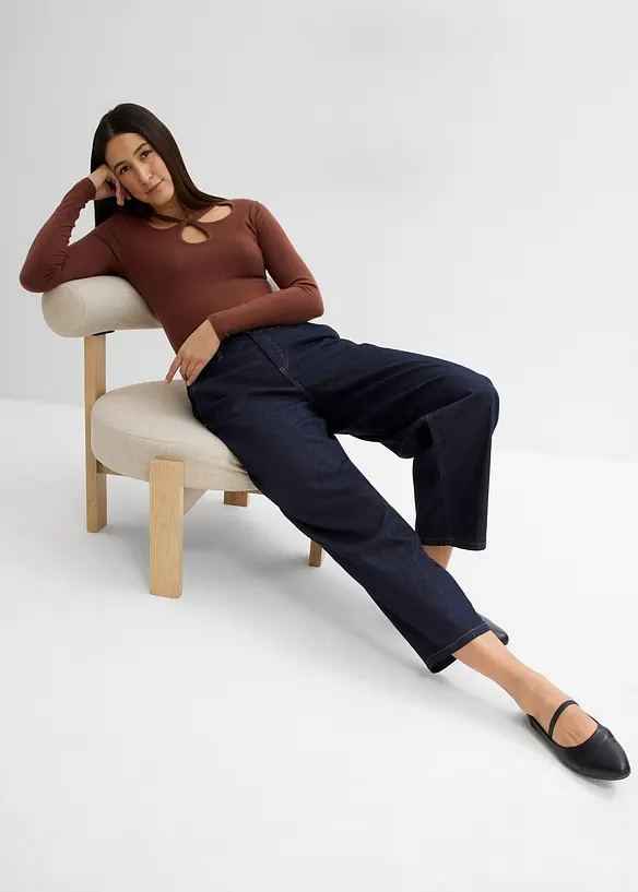 Balloon-jeans Mid Waist, supersoft, cropped, bonprix