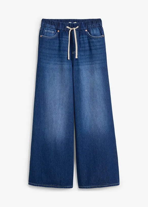 Wide Leg-jeans, Mid Waist, komfortlinning, bonprix