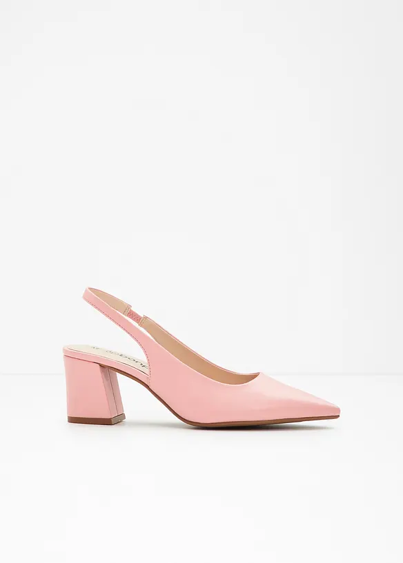 Slingbacks med blokkh&aelig;l, bonprix