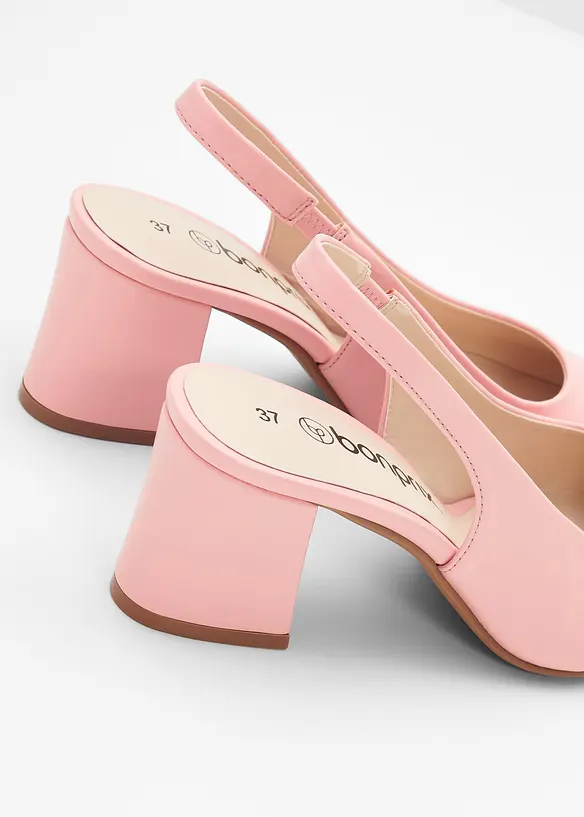 Slingbacks med blokkh&aelig;l, bonprix
