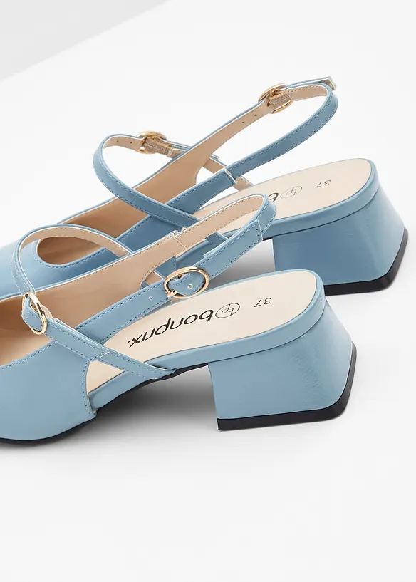 Slingbacks med remmer, bonprix