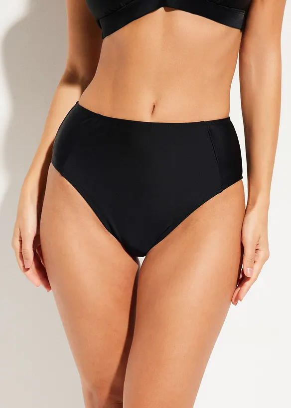 High Waist-bikinitruse med h&oslash;y benskj&aelig;ring, bonprix