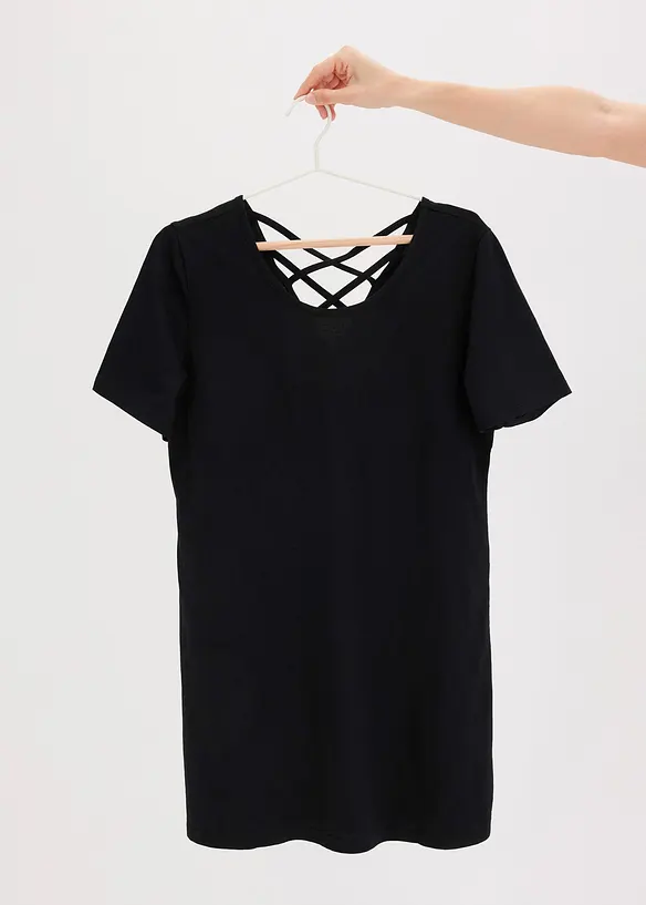 Nattkjole med forseggjort utringning i ryggen, bonprix