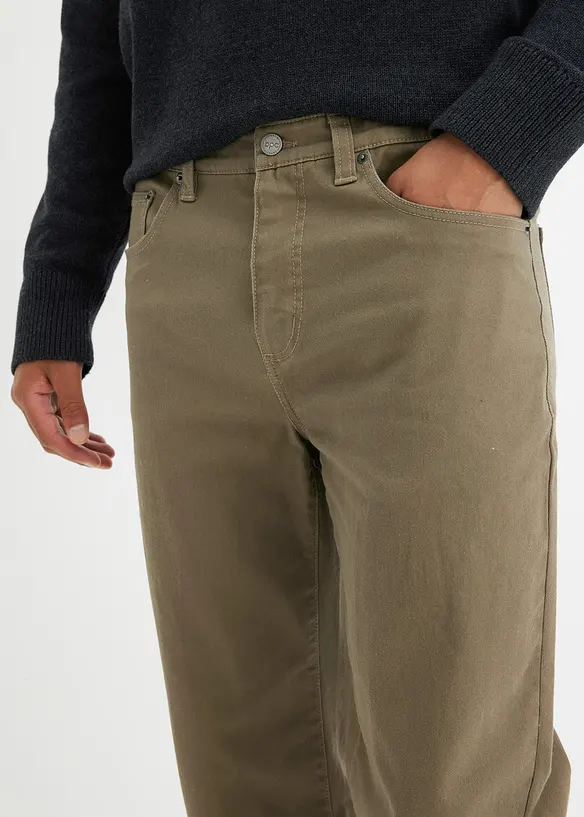 Classic Fit stretchbukse, Straight, bonprix
