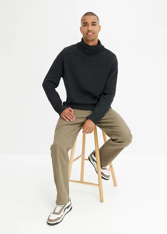 Classic Fit stretchbukse, Straight, bonprix