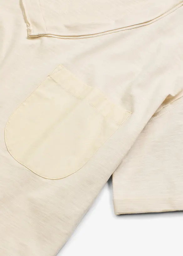 Oversized topp i ren bomull, bonprix