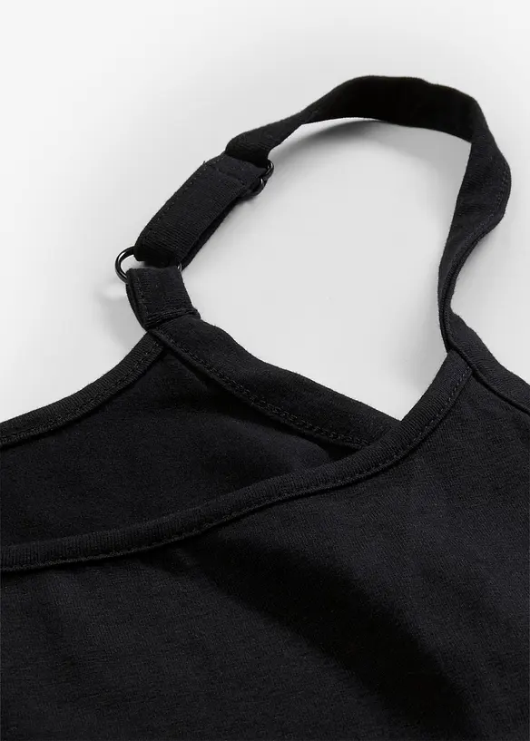 Lang singlet av &oslash;kologisk bomull, 2-pack, bonprix