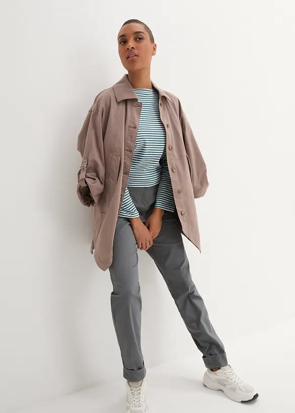 Chinos i bomull, ankellange, bonprix