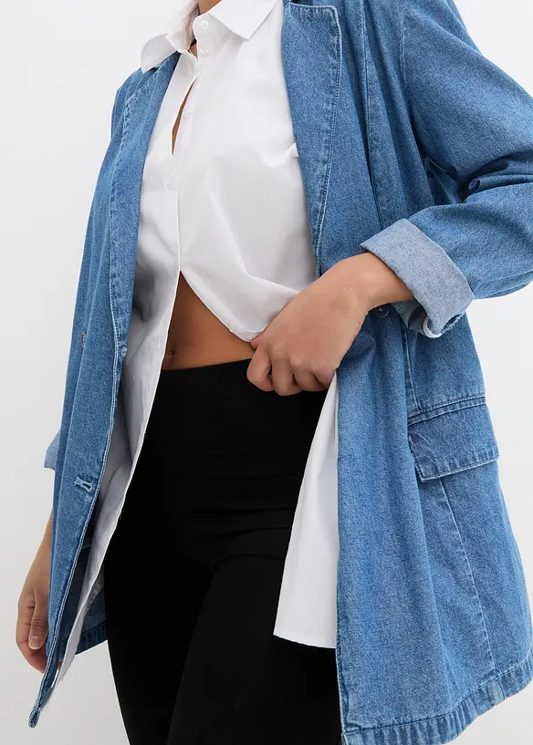 Leggings i bomull med bred komfortlinning, bonprix
