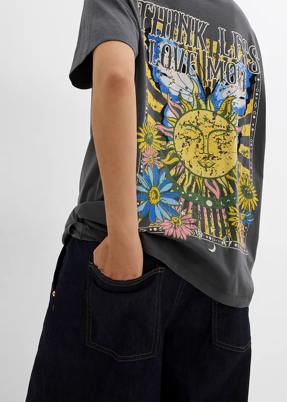 T-skjorte i &oslash;kologisk bomull, bonprix