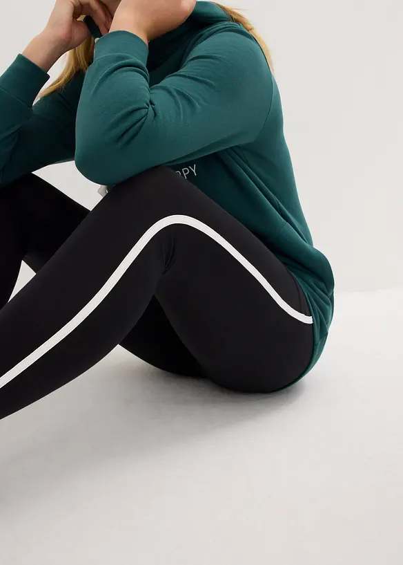 Joggedress med lang sweatshirt og leggings (2-delt sett), bonprix