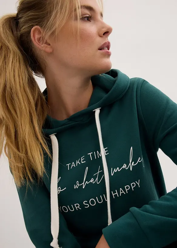 Joggedress med lang sweatshirt og leggings (2-delt sett), bonprix