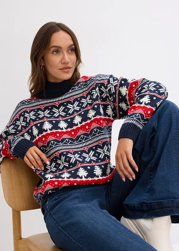 Julegenser med Turtleneck, bonprix