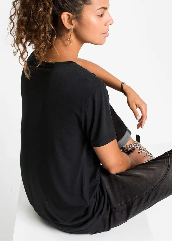 Topp med V-hals, bonprix