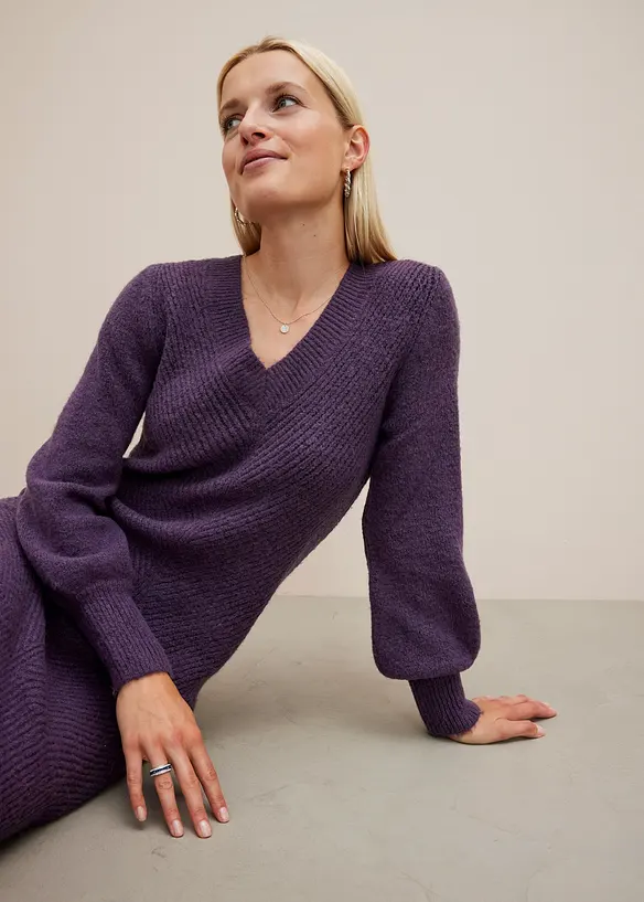 Strikket kjole, bonprix