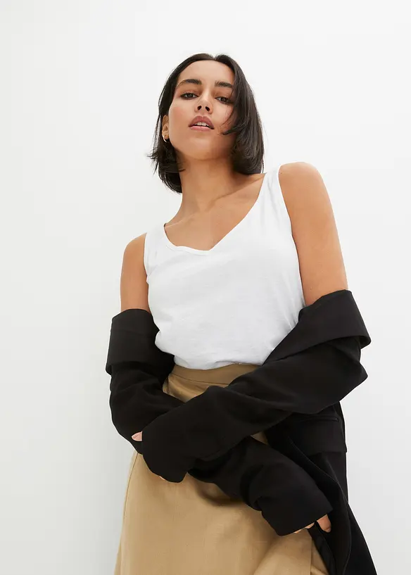 Topp av &oslash;kologisk bomull, bonprix