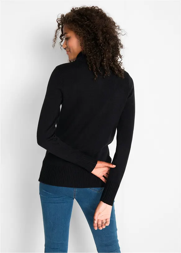 Basic genser med høy hals, bonprix