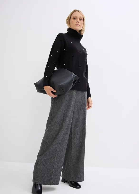 Pologenser med strasstener, bonprix