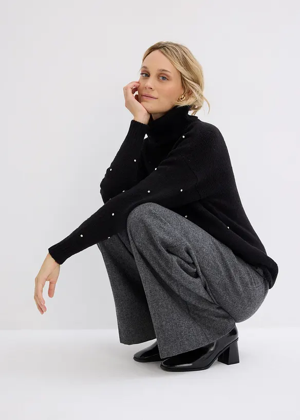 Pologenser med strasstener, bonprix