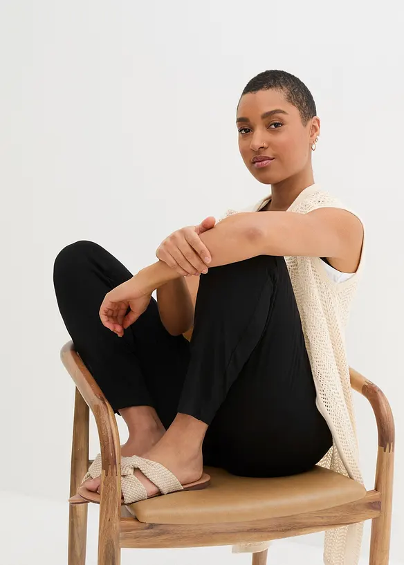 Pull on-bukse med høy midje (2-pack), bonprix