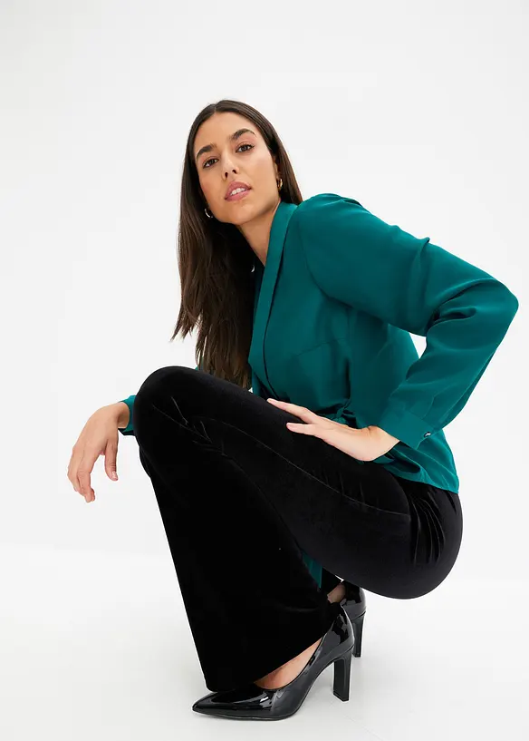 Leggings i myk fløyel, bonprix