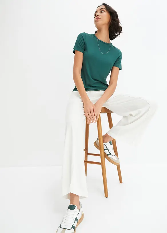 T-skjorte i lett viskose, bonprix