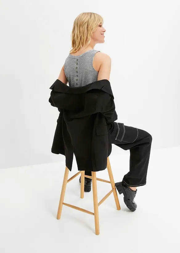 Topp med knappestolpe bak, bonprix