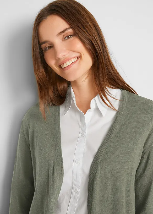 Lang, åpen cardigan, bonprix