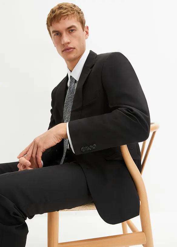 Dress (4-delt sett) med skjorte og slips, Slim Fit, bonprix