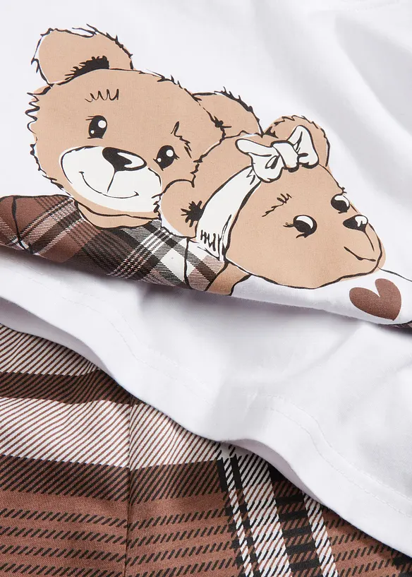 Pyjamas i 100% bomull (2-delt sett), bonprix