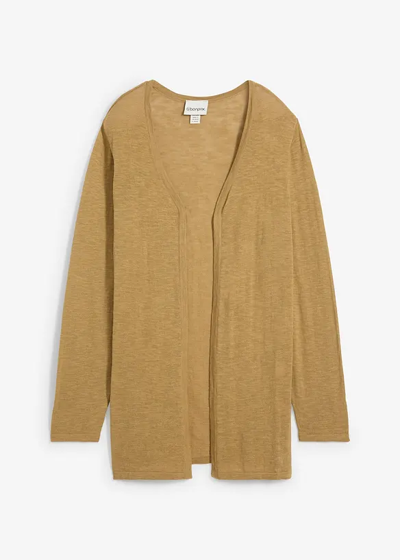 Cardigan i 100% bomullsslub, bonprix