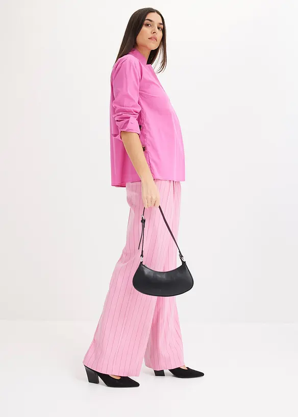 Tunika i poplin med knapper, bonprix