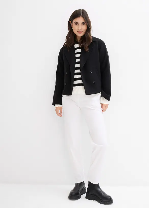 Oversized skjorte i bomull med 3/4-lange ermer, bonprix