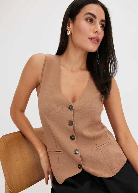 Strikkevest, bonprix