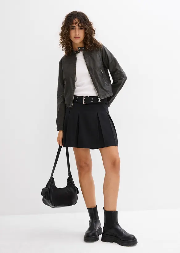 Bikerjakke i used look, bonprix
