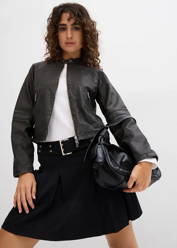 Bikerjakke i used look, bonprix