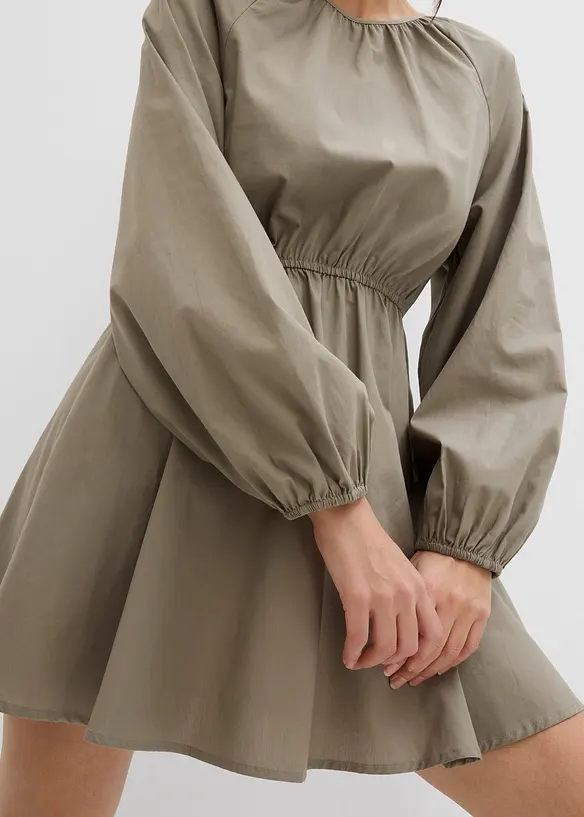 Skjortekjole i ren økologisk bomull, bonprix