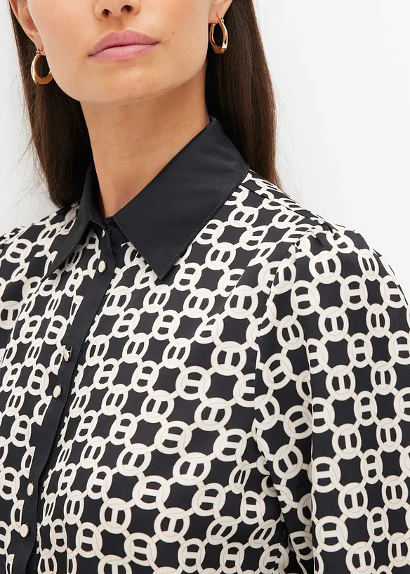 Bluse i sateng, bonprix