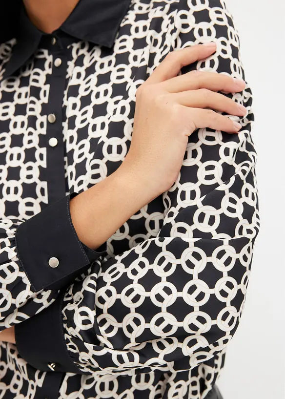 Bluse i sateng, bonprix