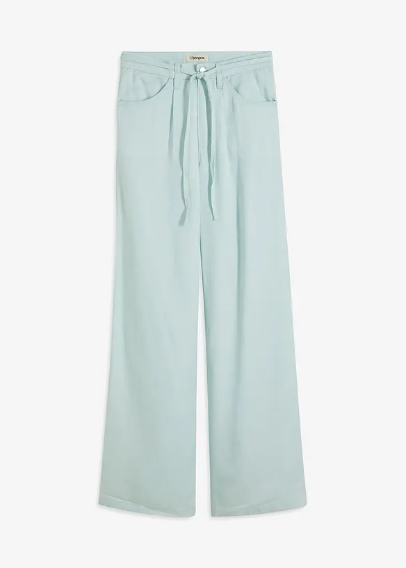 Bukse i lyocell med legg og knytebånd, bonprix