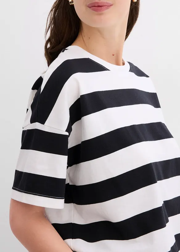 Oversized topp i ren økologisk bomull, bonprix
