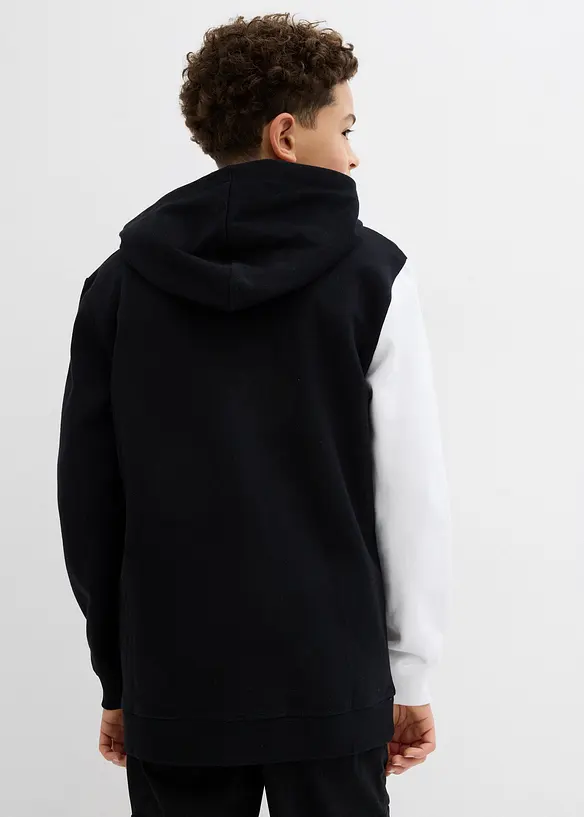 Hettejakke i ren &oslash;kologisk bomull og Loose Fit-modell, bonprix